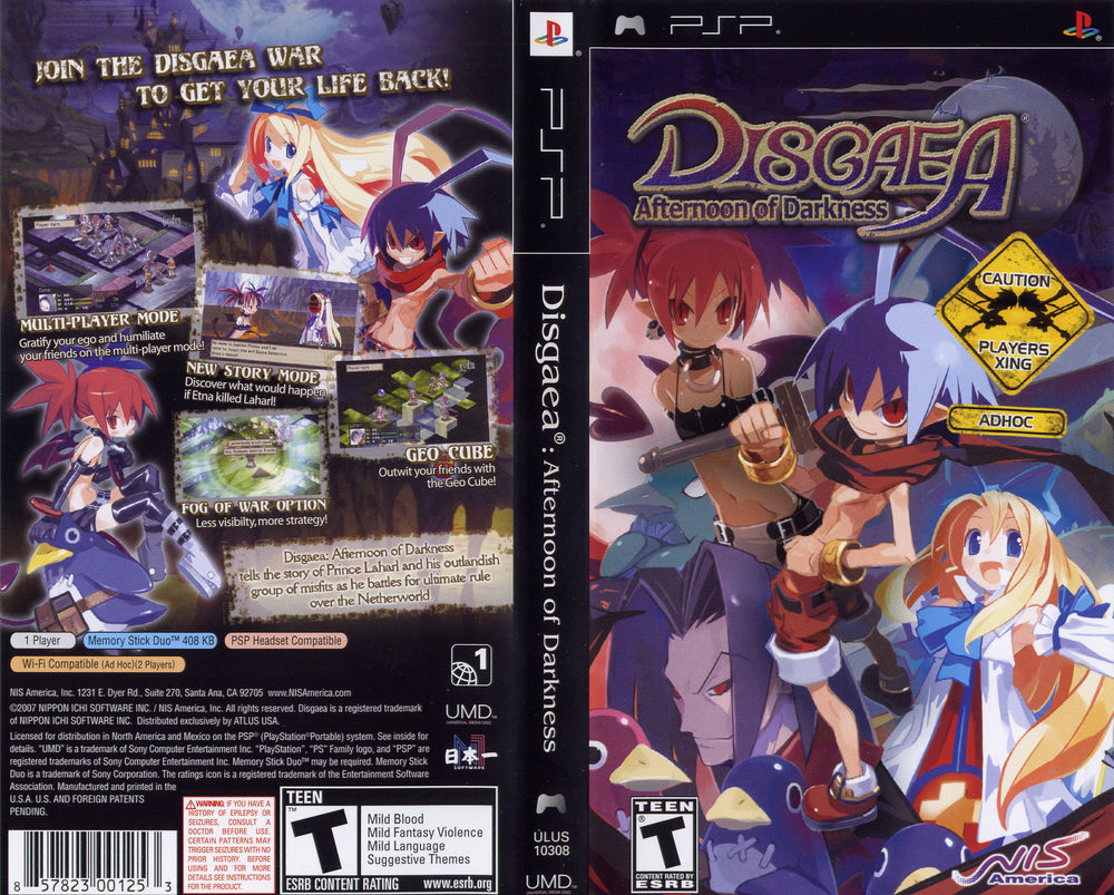 PSP - Disgaea Afternoon of Darkness {CIB}