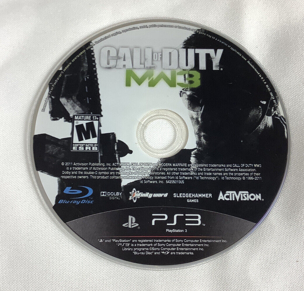 PS3 Call of Duty MW3 Modern Warfare {DISC ONLY} Steel