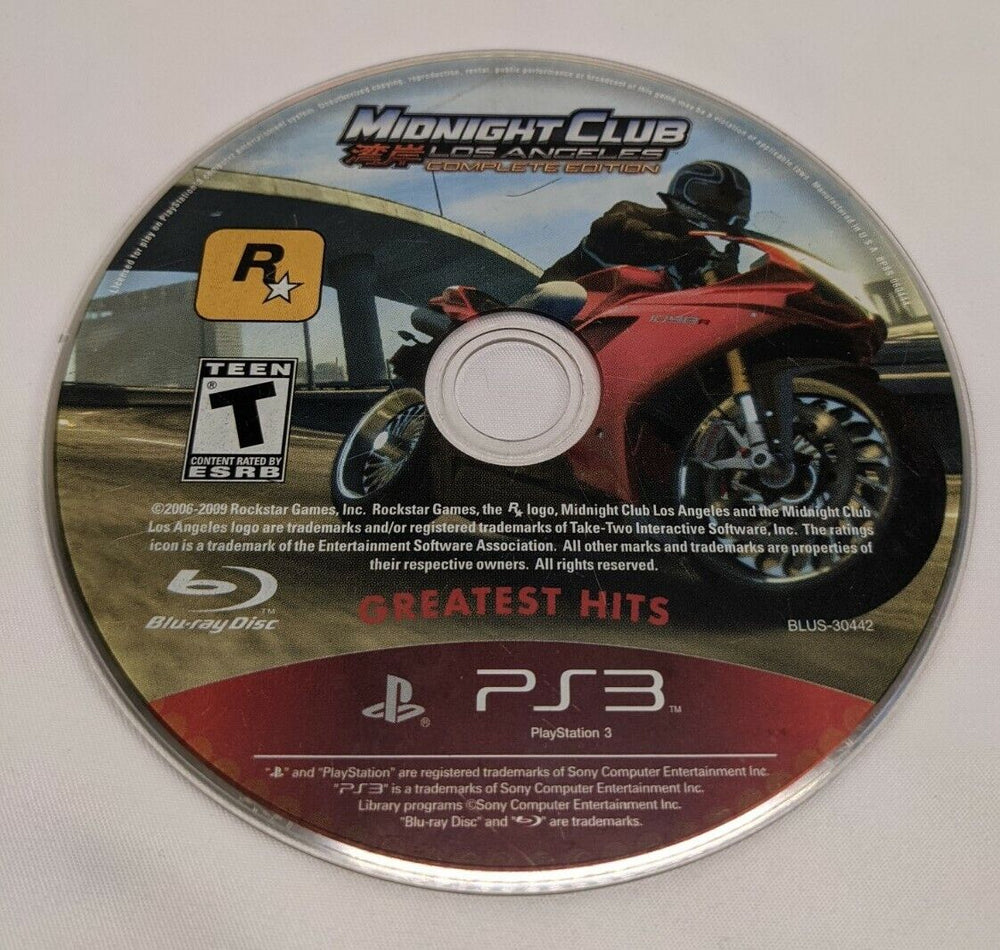 PS3 - Midnight Club Los Angeles Complete Edition {DISC ONLY}