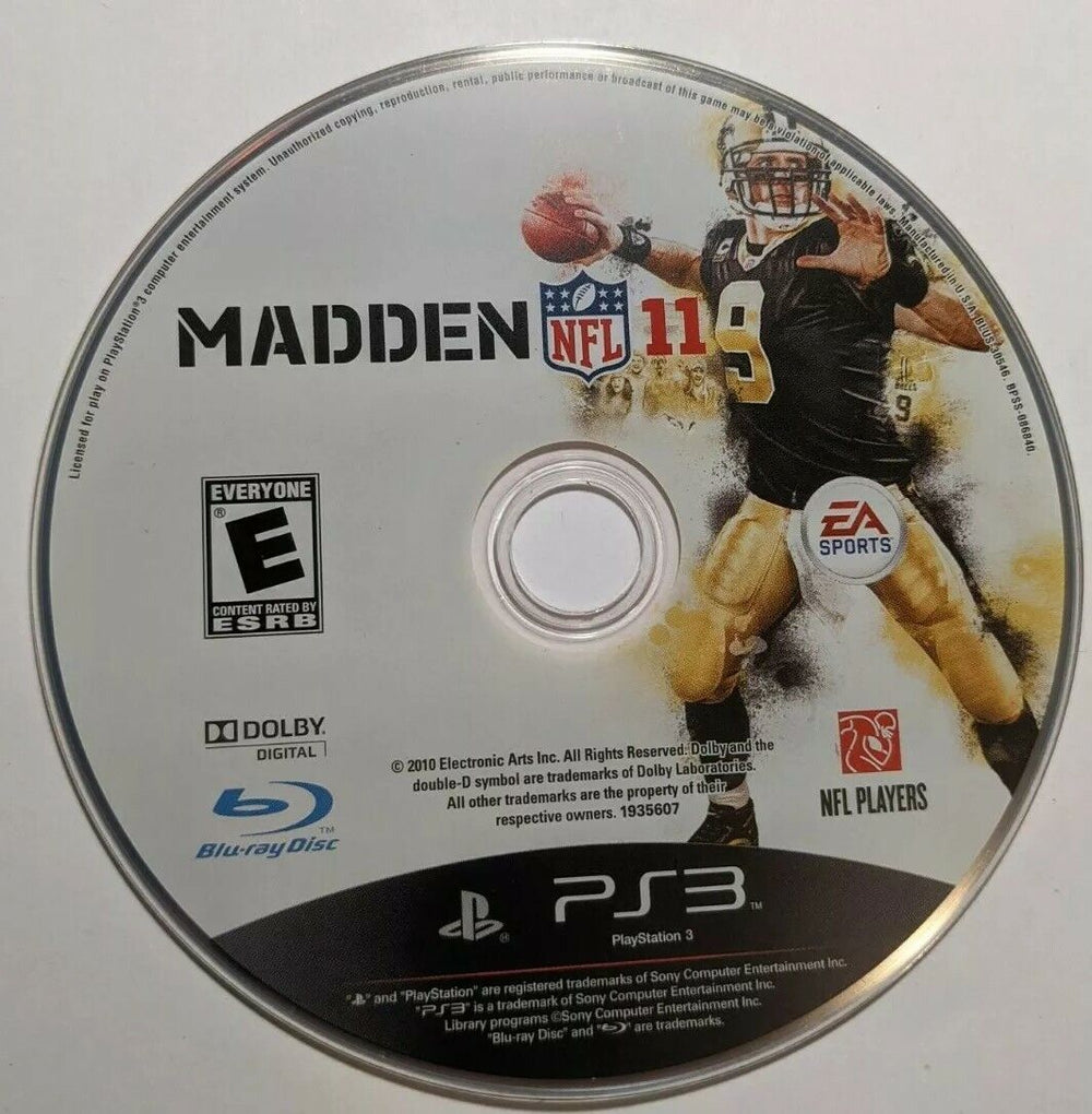 Playstation 3 - Madden 11 {DISC ONLY}