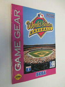 Game Gear Manuals - World Series Baseball