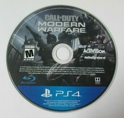 Call of Duty: Modern Warfare COD MW DISC ONLY (PlayStation 4, 2019) PS4