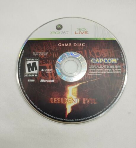 Xbox 360 - Resident Evil 5 {DISC ONLY}