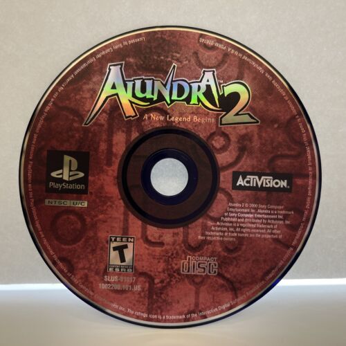 PLAYSTATION - Alundra 2 {DISC AND MANUAL}