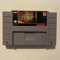 SNES - Young Merlin {BLOCKBUSTER STICKER ON FRONT OF CART}