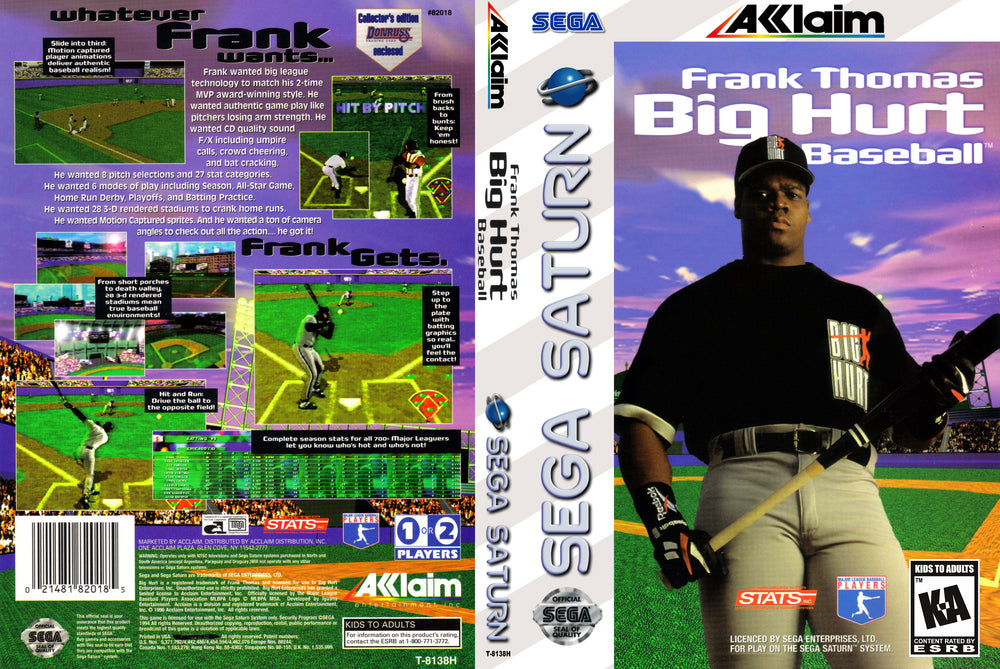 Saturn - Frank Thomas Big Hurt Baseball