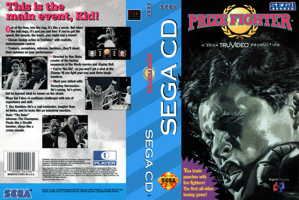SEGA CD - PRIZE FIGHTER [CIB]