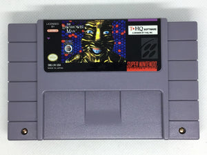 SNES - The Lawnmower Man [STICKERS ON FRONT LABEL]