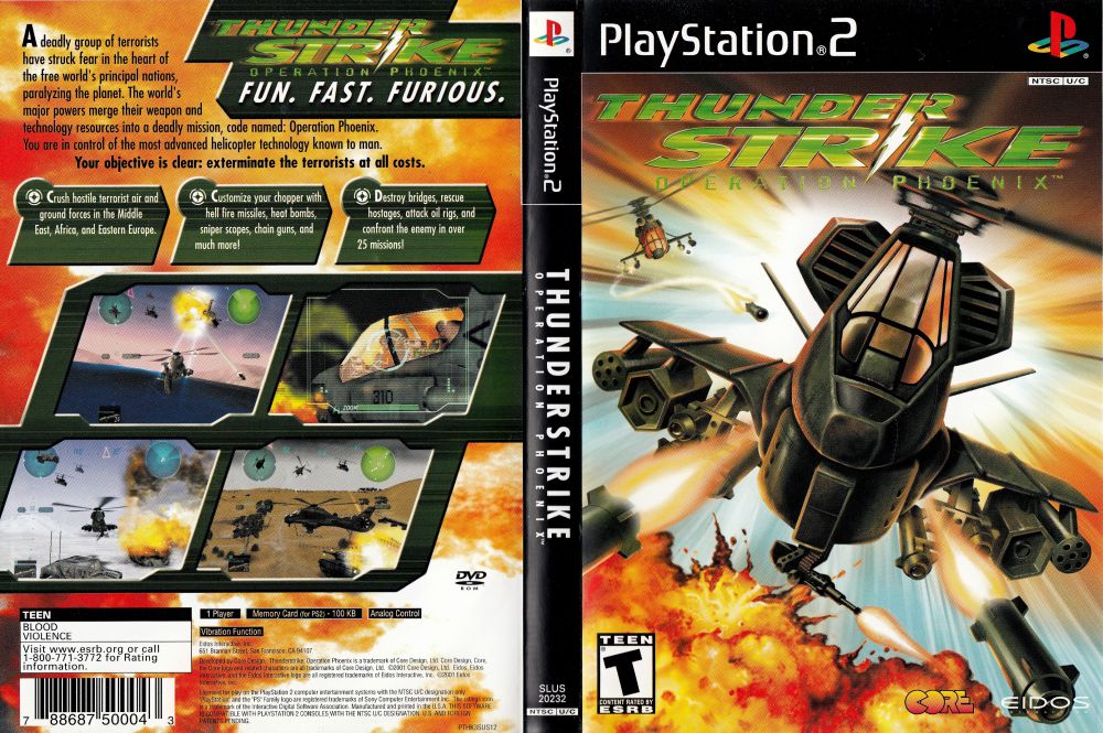 Playstation 2 - Thunderstrike Operation Phoenix
