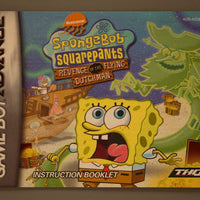 GameBoy Advance Manuals - Spongebob: Revenge of the Flying Dutchman