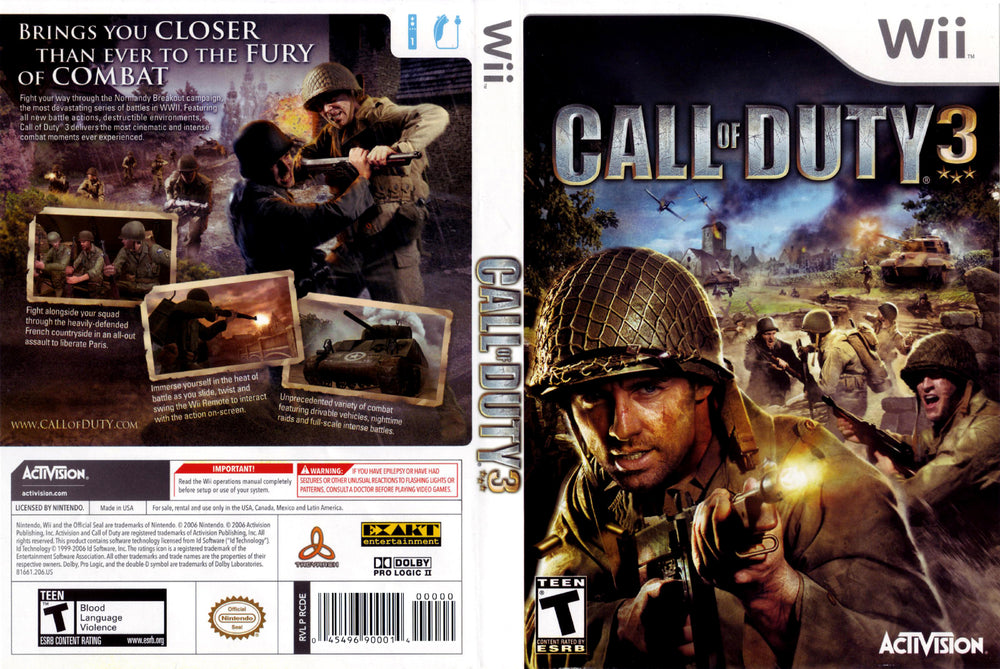 Wii - Call of Duty 3 {CIB}