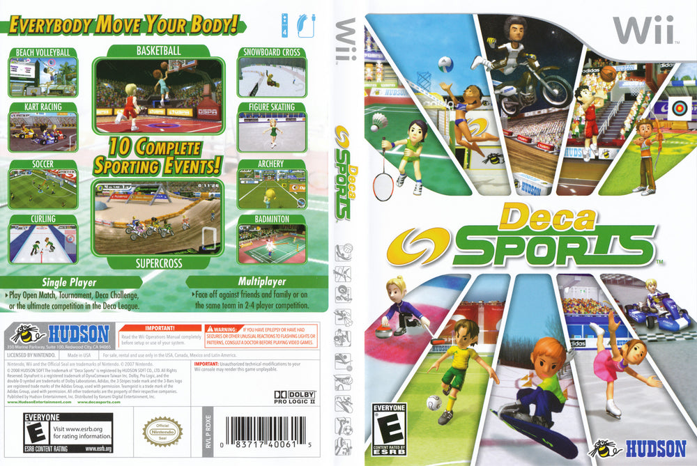 Wii - Deca Sports {NO MANUAL}