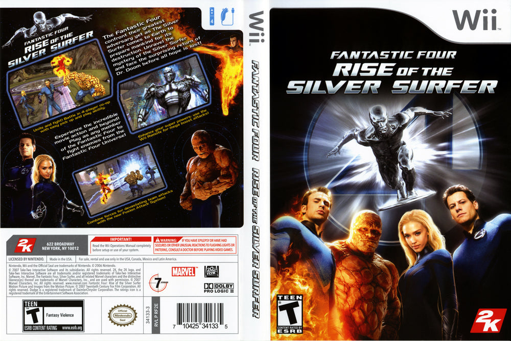 Wii - Fantastic Four Rise of the Silver Surfer