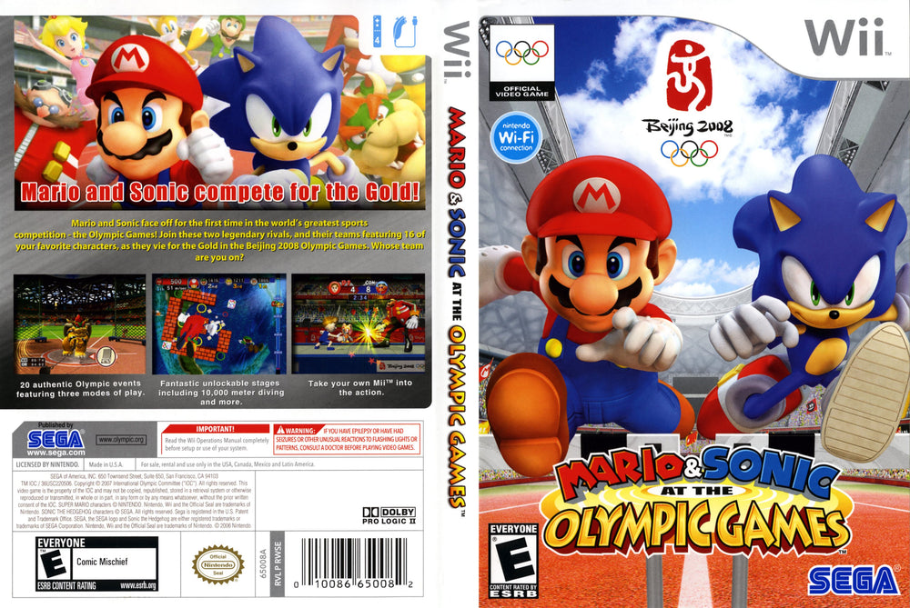 Wii - Mario & Sonic at the Olympic Games [CIB]