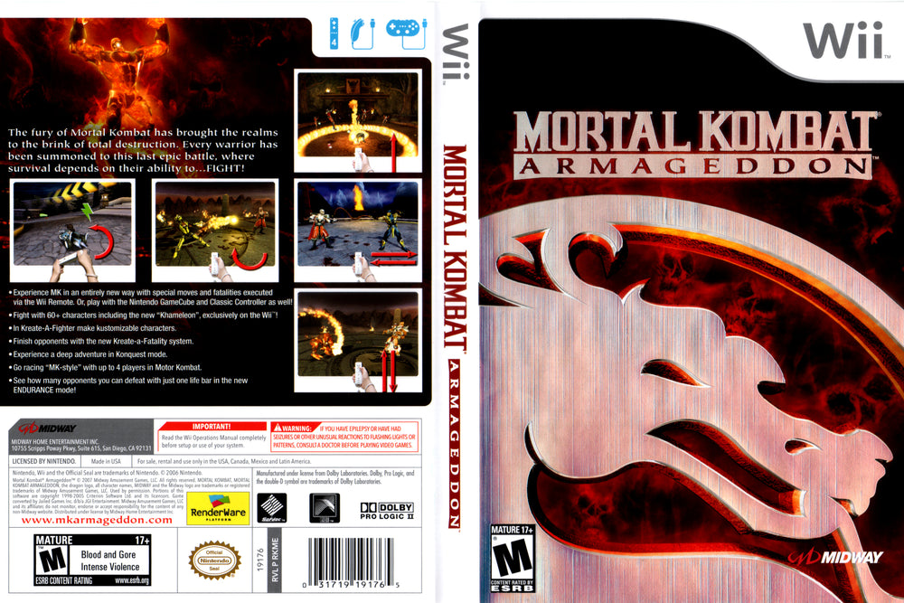 Wii - Mortal Kombat Armageddon {CIB}