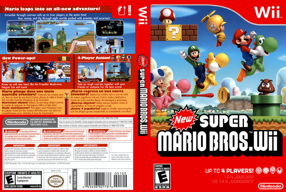 Wii - New Super Mario Bros. Wii {CIB}
