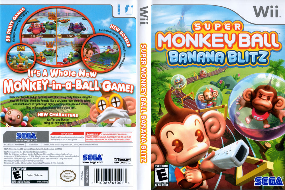 Wii - Super Monkey Ball Banana Blitz {CIB}