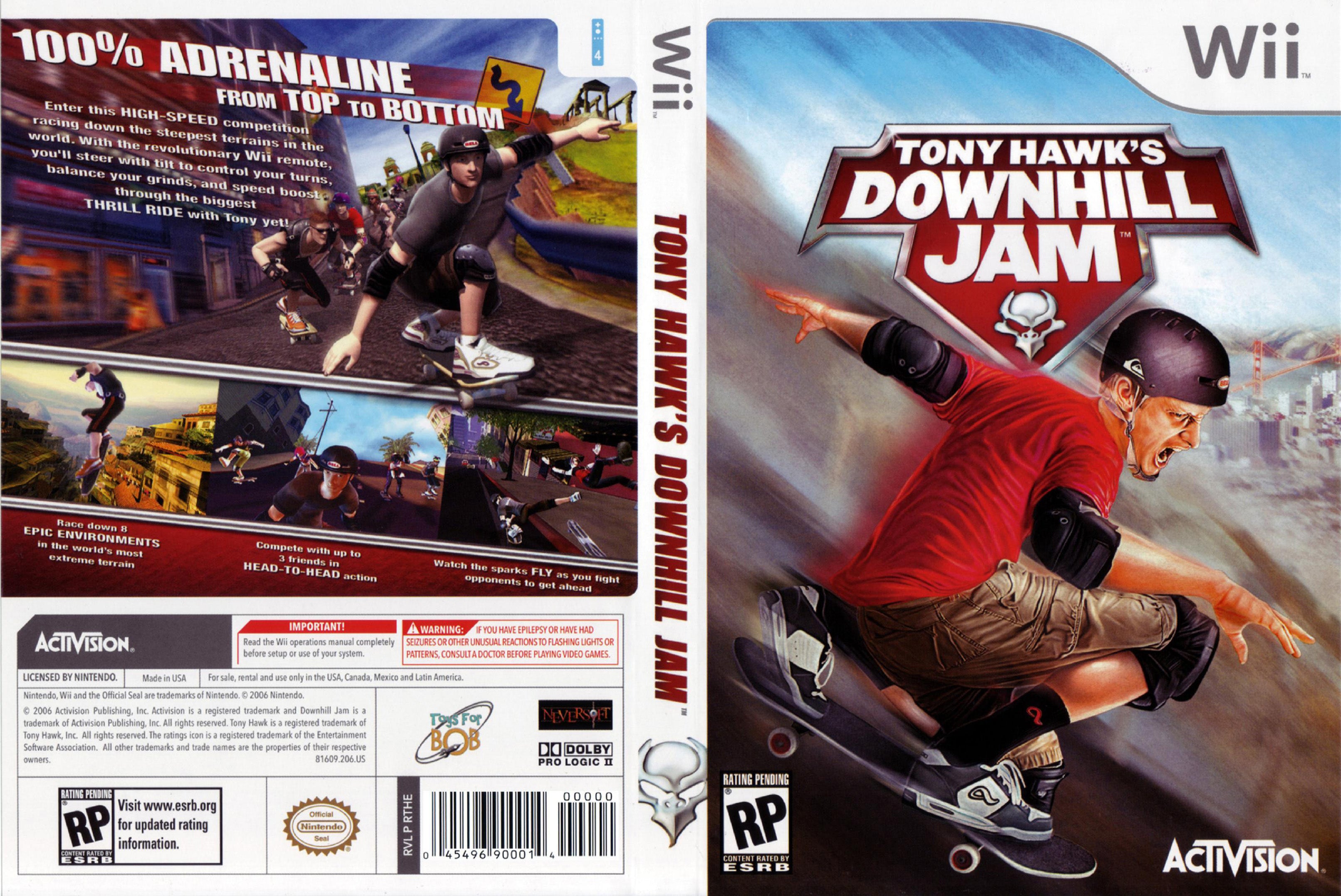 Tony Hawk's Downhill Jam trailers