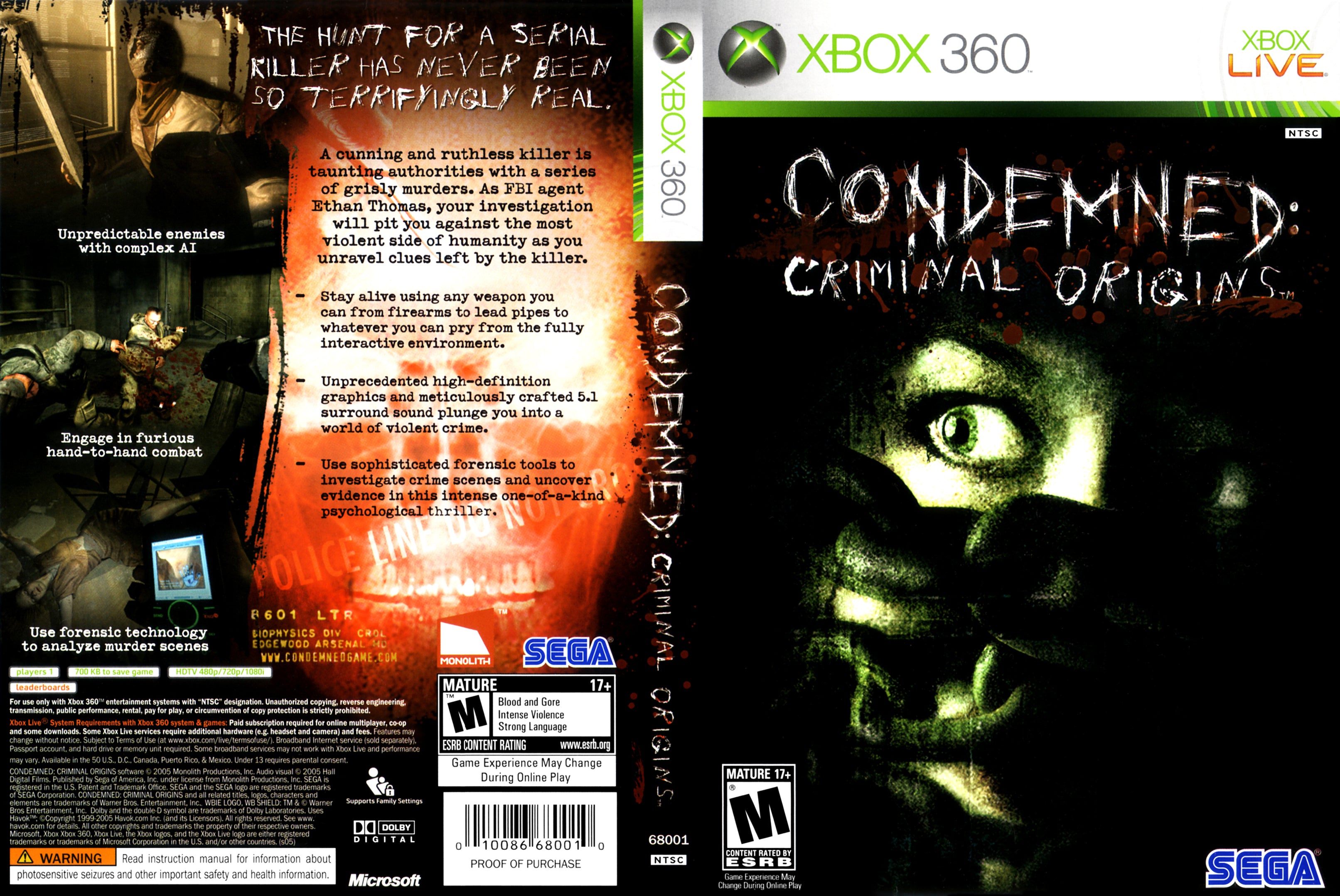 The Condemned Video Game
