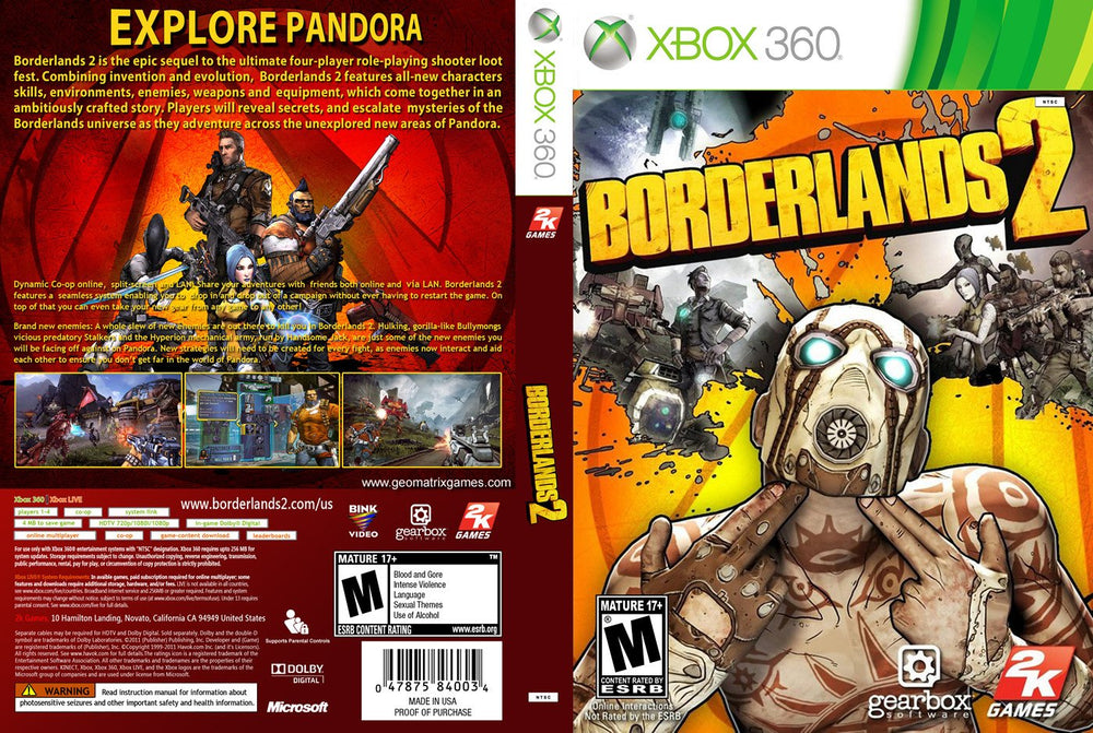 Xbox 360 - Borderlands 2