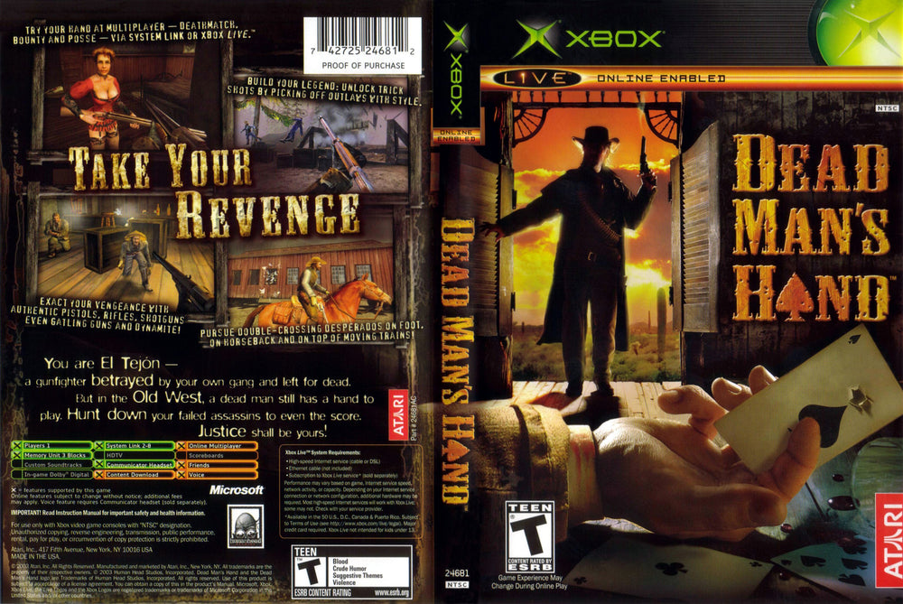 XBOX - Dead Man's Hand {CIB}