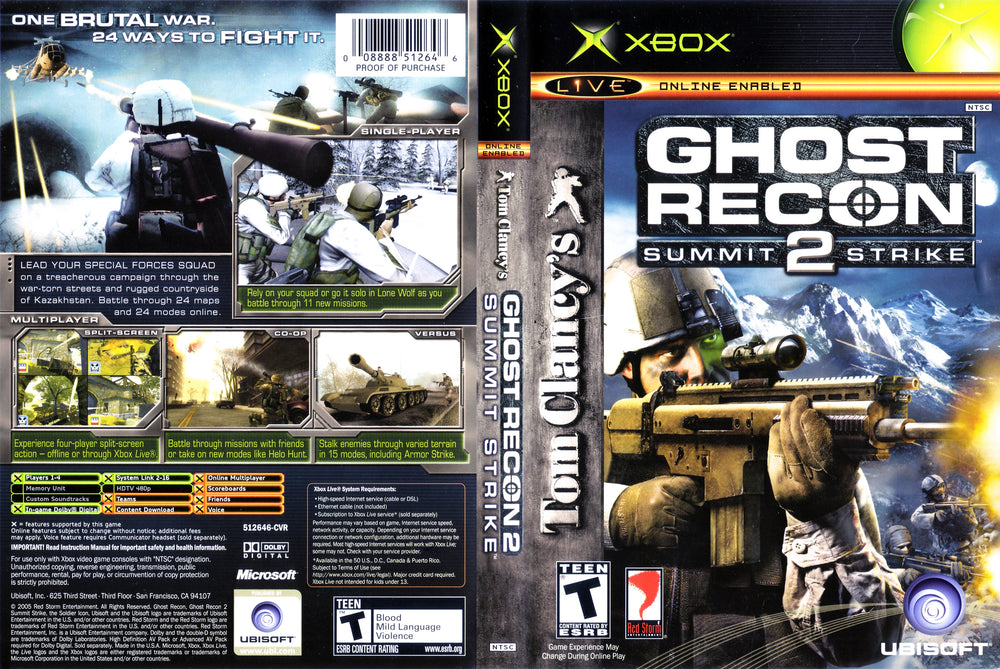 XBOX - Tom Clancy's Ghost Recon 2 Summit Strike {CIB}