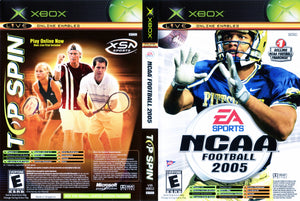 XBOX - NCAA Football 2005 / Top Spin Double Pack