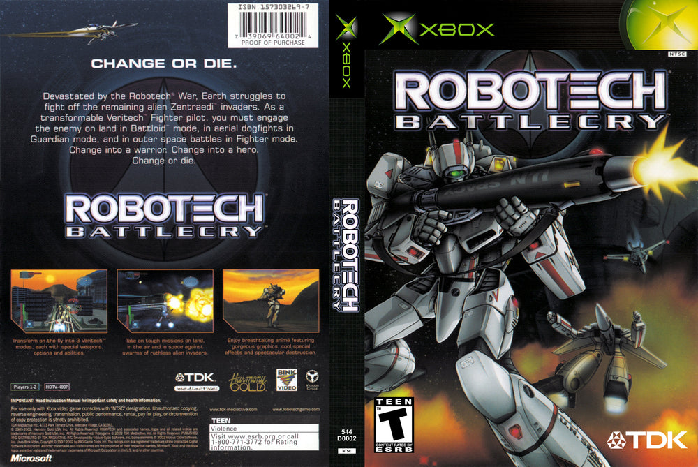 XBOX - Robotech Battlecry {CIB}