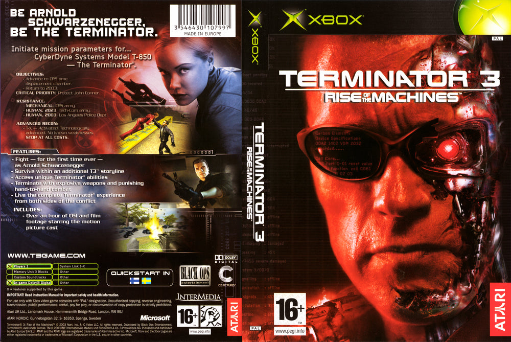 XBOX - Terminator 3 Rise of the Machines {CIB}