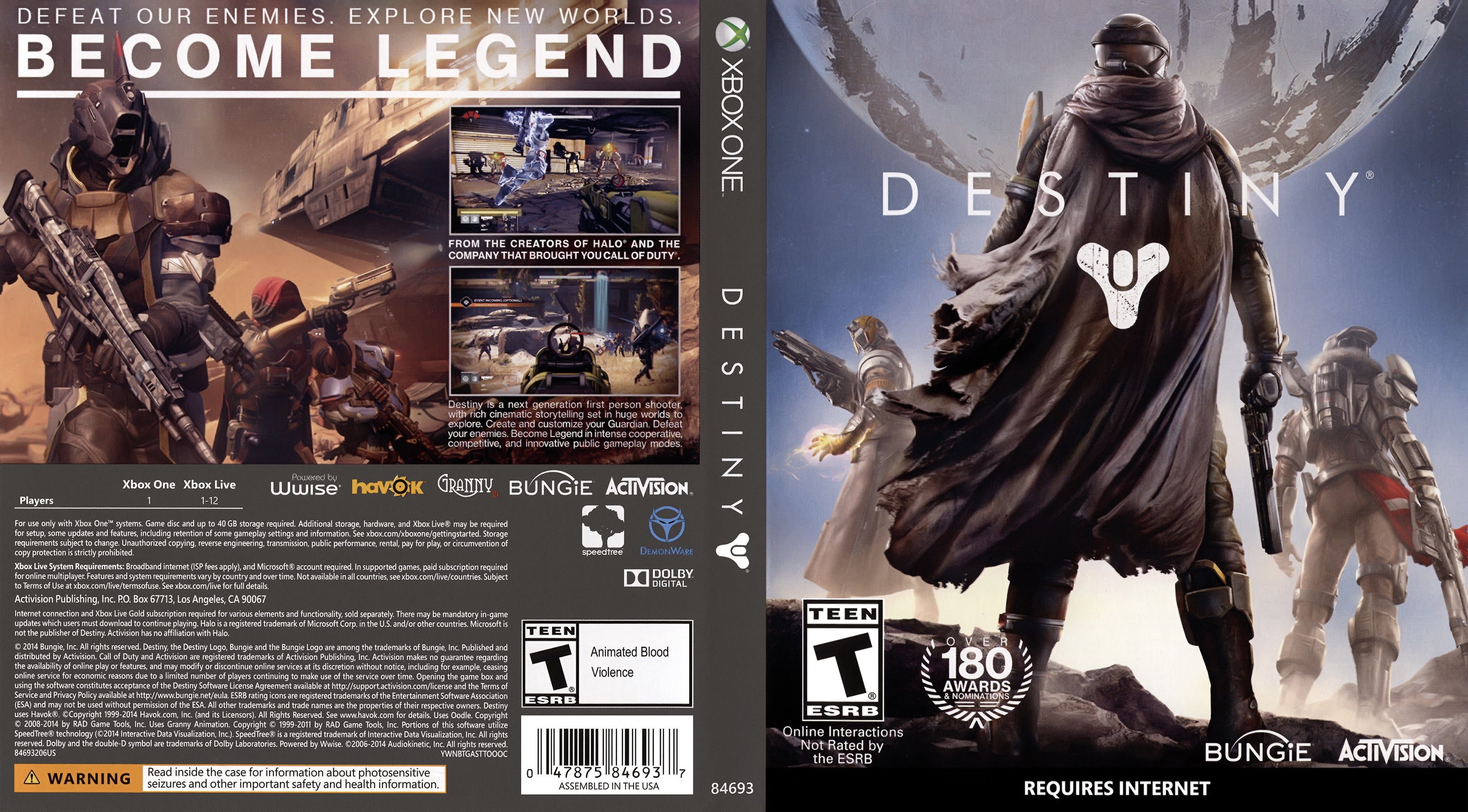 XBOX ONE - Destiny [PRICE DROP] | Steel Collectibles LLC.